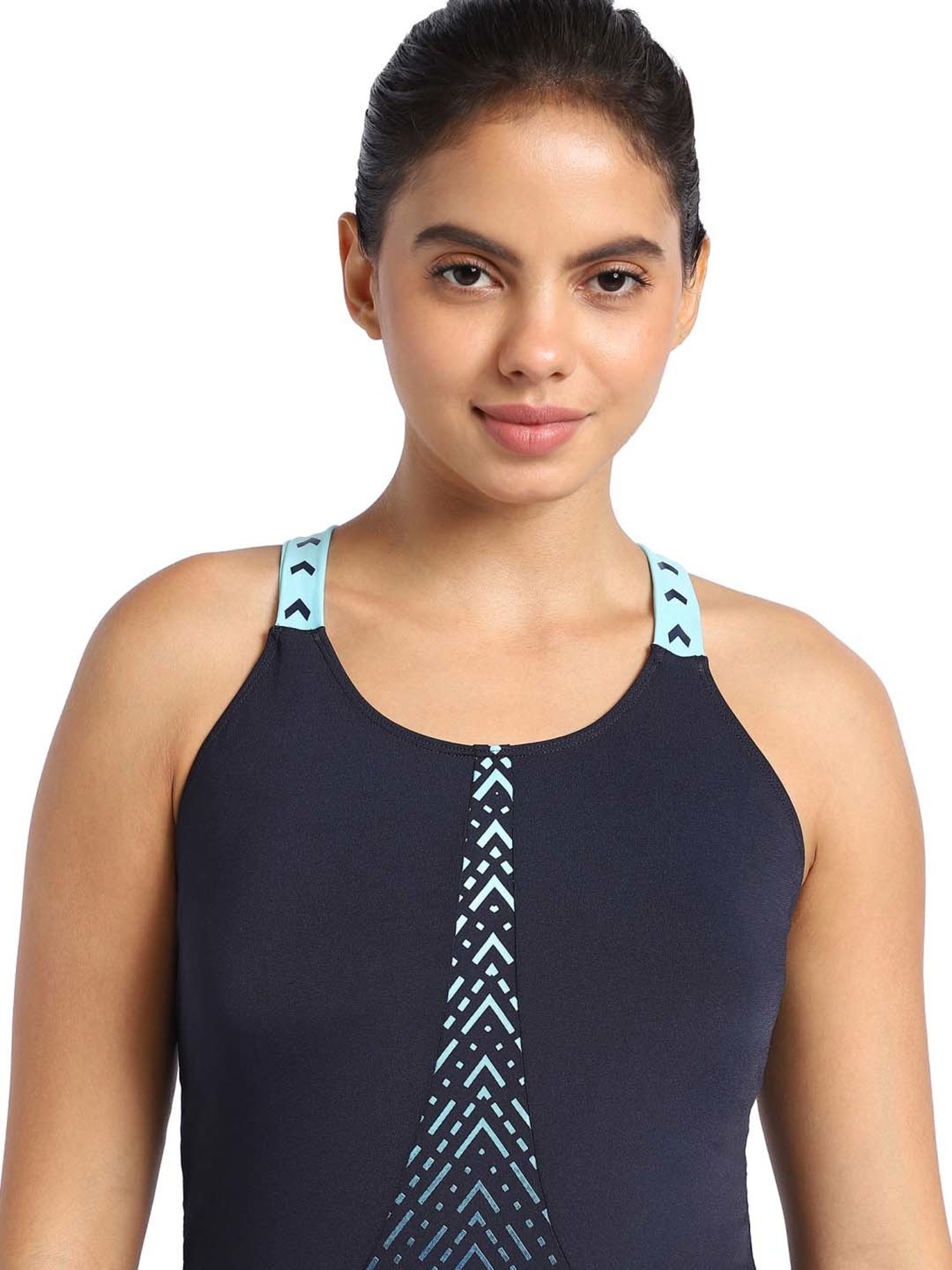 Speedo Navy Printed Swimwear