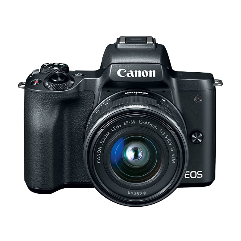 EOS M50 Mirrorless Vlogging Camera Kit with EF-M 15-45mm Lens, Black