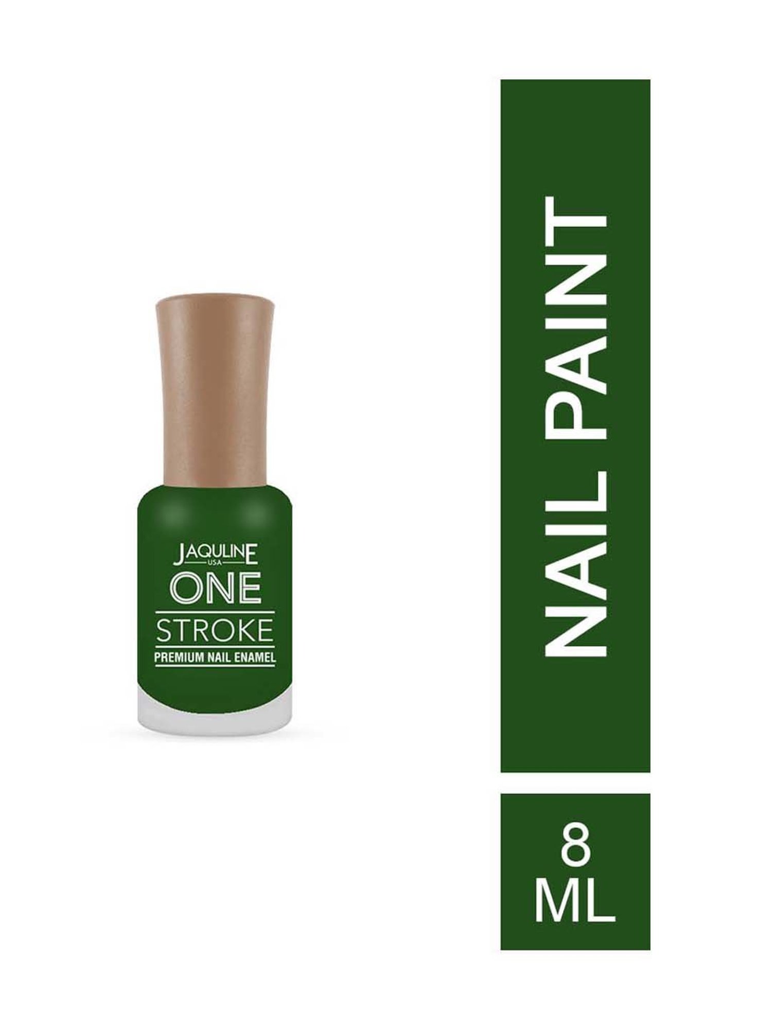 Jaquline USA One Stroke Premium Nail Enamel One Stroke Green Twist - 8 ml