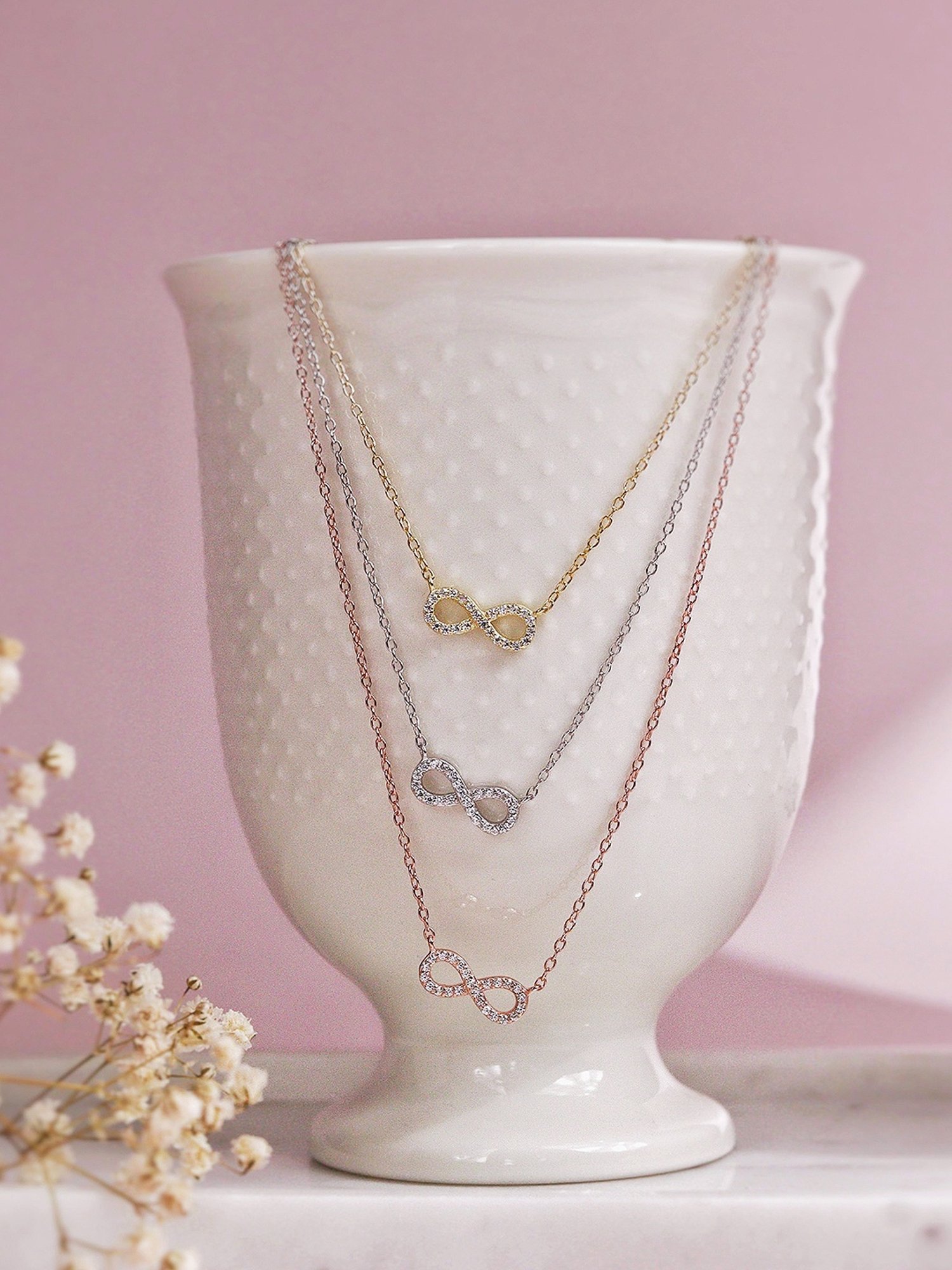 Ornate Jewels 92.5 Sterling Silver Red Ruby Necklace for Women