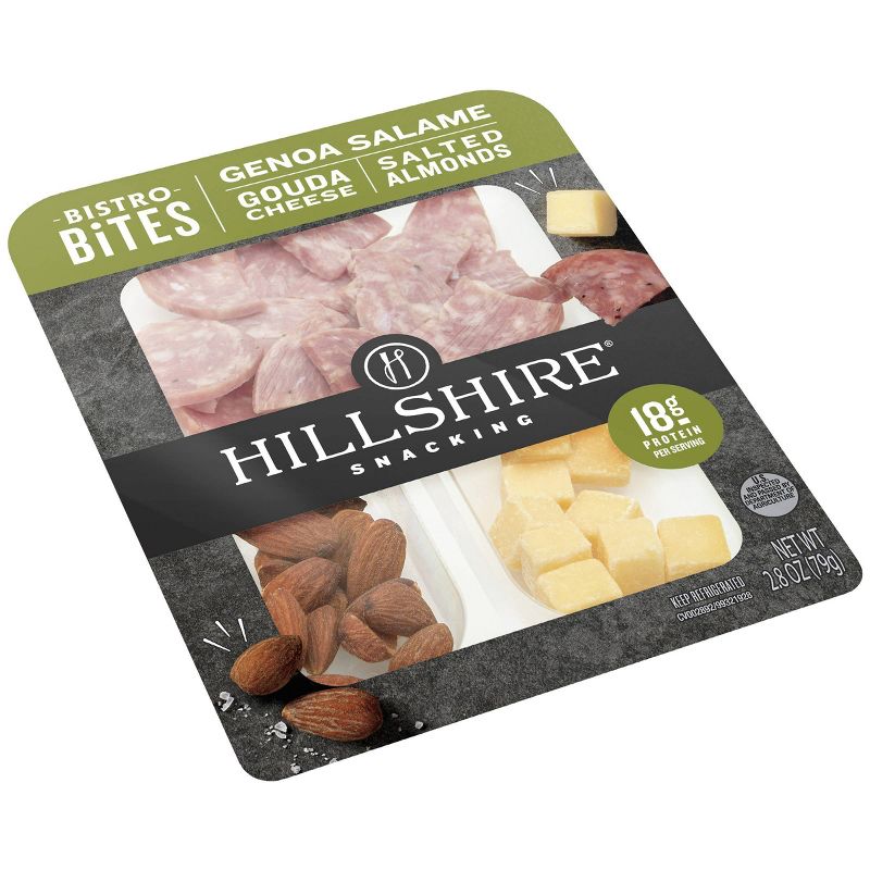 Hillshire Farm Snacking Bistro Bites with Genoa Salami, Gouda & Salted Almonds - 2.8oz