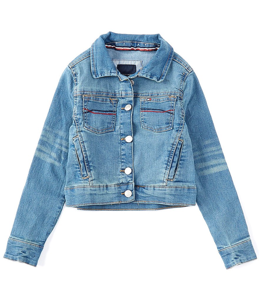Tommy Hilfiger Big Girls 7-16 Embroidered Denim Jacket