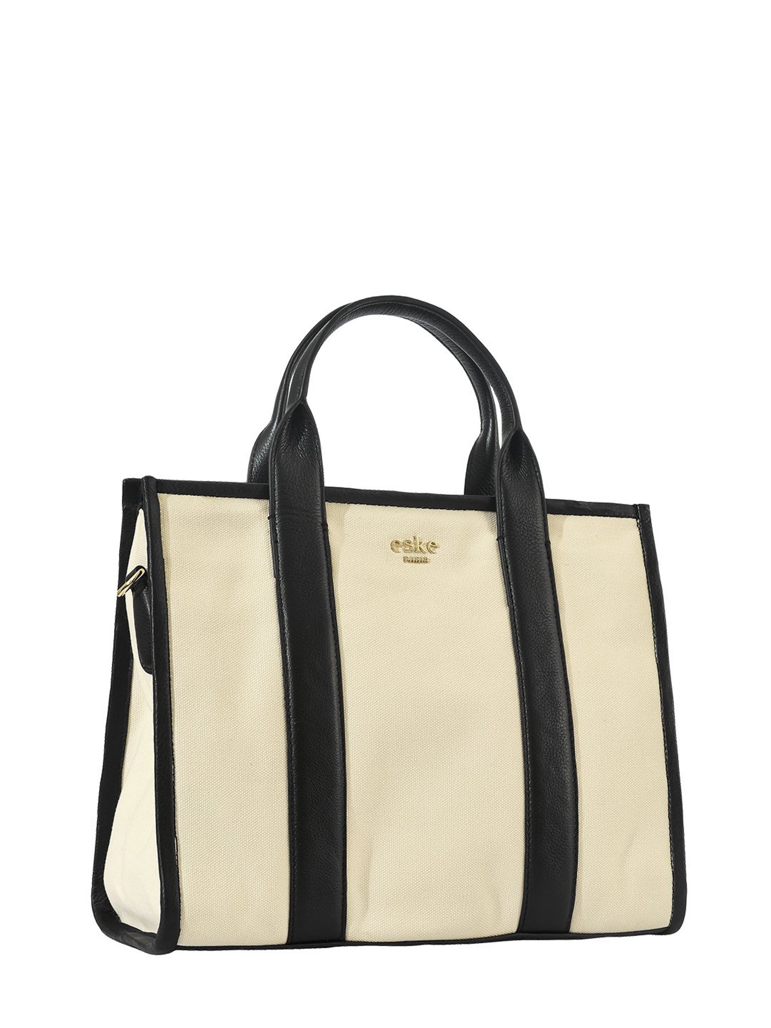Eske White Medium Tote Bag