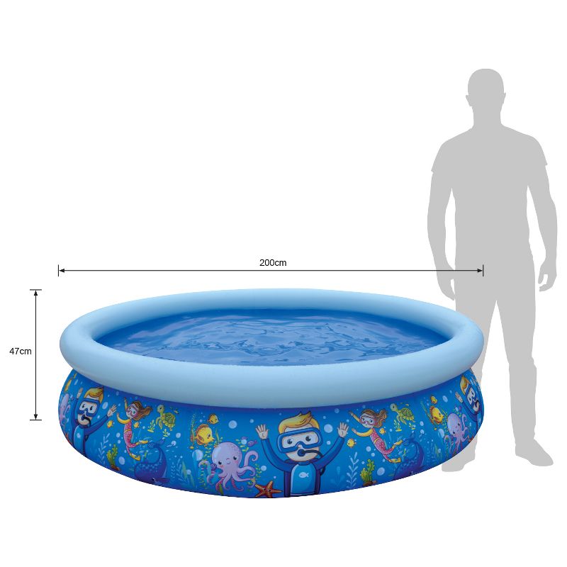 Intex 18ft x 48in Easy Set Above Ground Pool with Pump & Krill Automatic Vacuum