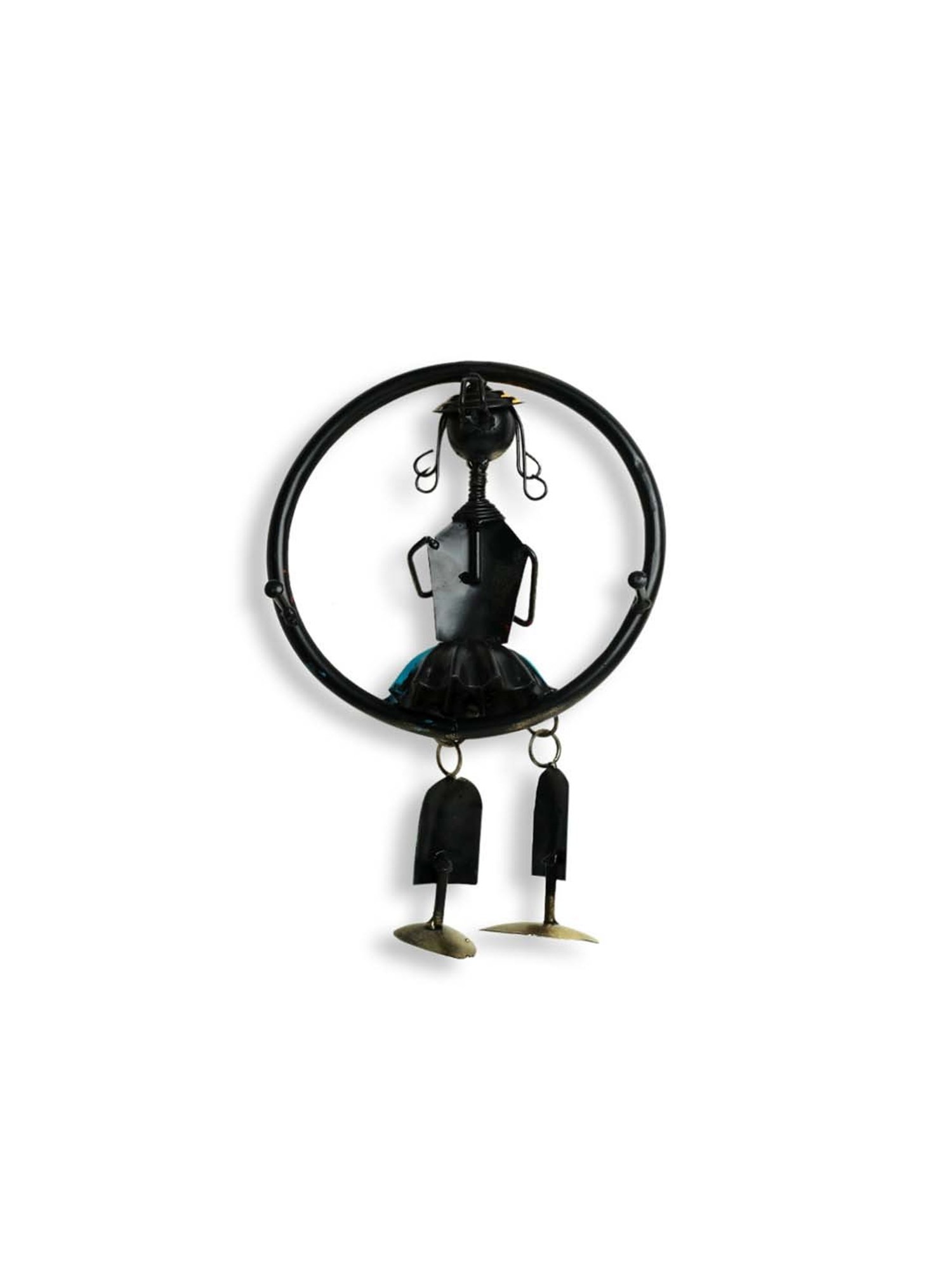 Gathari White & Orange Ceramic Desk Planter