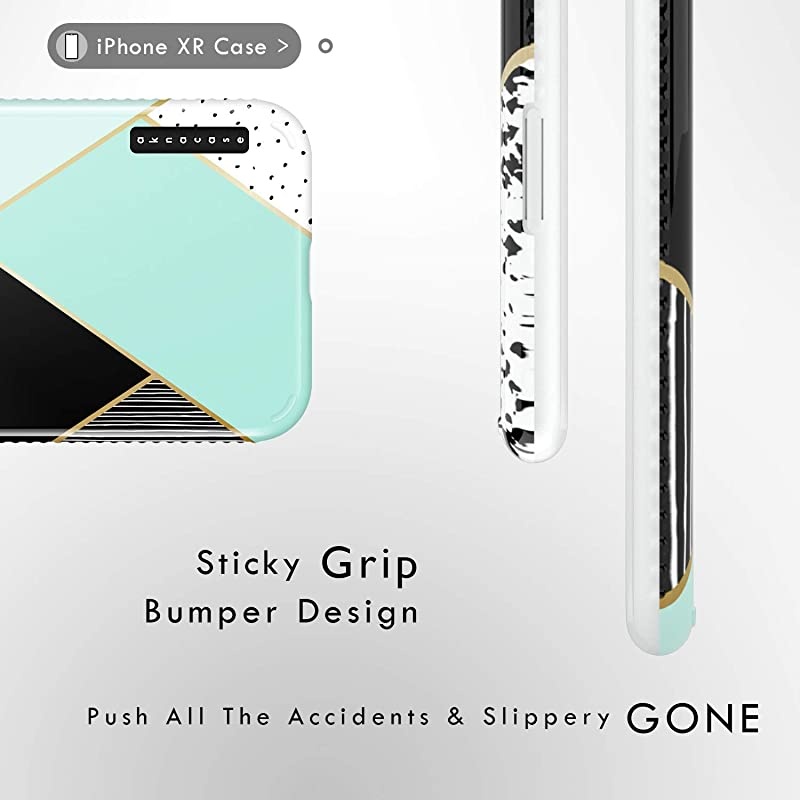 XR Case Watercolor, Akna GripTight Series High Impact Silicon Cover with Ultra Full HD Graphics for XR (Design 102526-US)