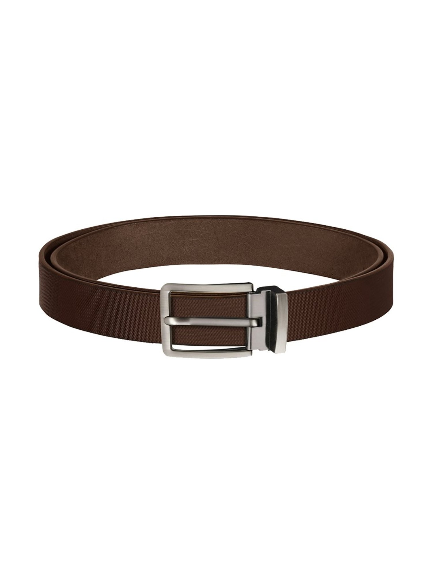 Scharf Brown Leather Set Of Waist Belt And Wallet For Men