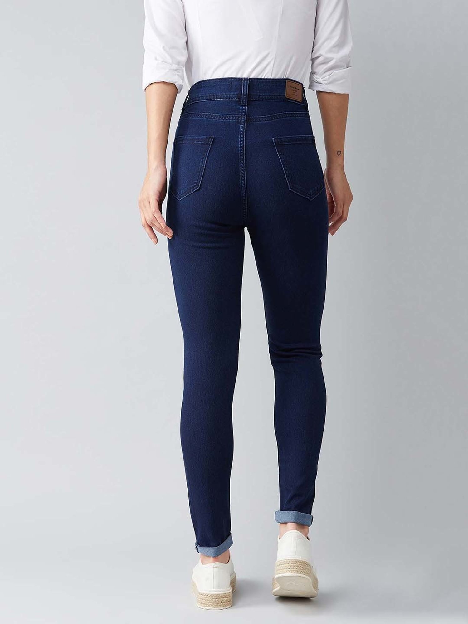 DOLCE CRUDO Navy High Rise Jeans