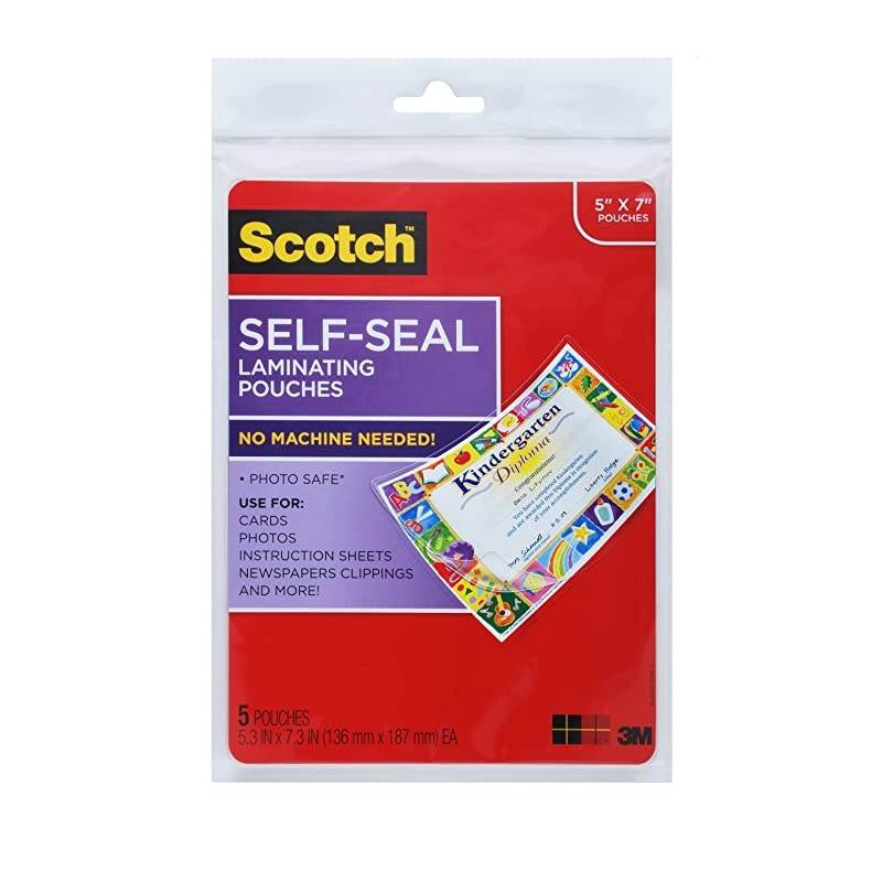Glossy Document or Photo Laminating Pouch 5 x 7 Inches 5Pack PL905