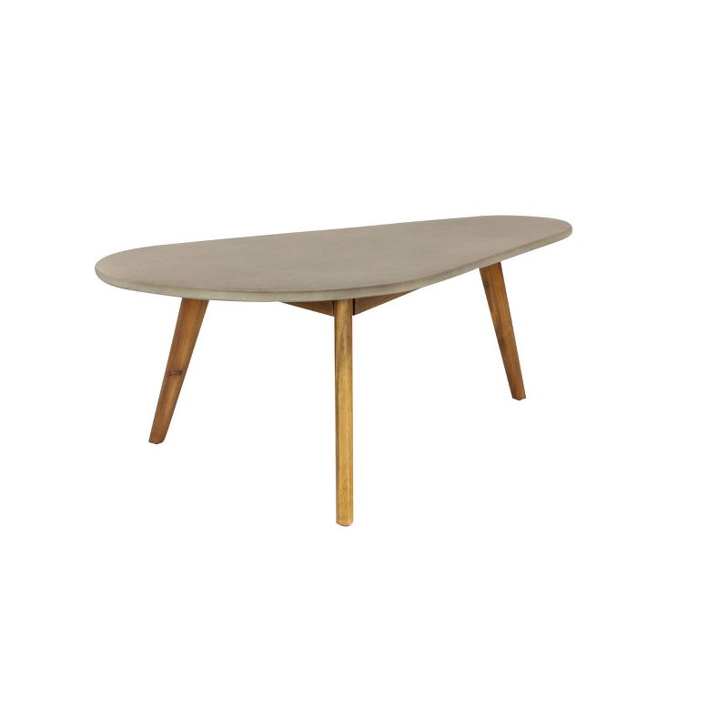 Manteo 70" Rectangular Outdoor Patio Fire Pit Table Light Gray - Modway