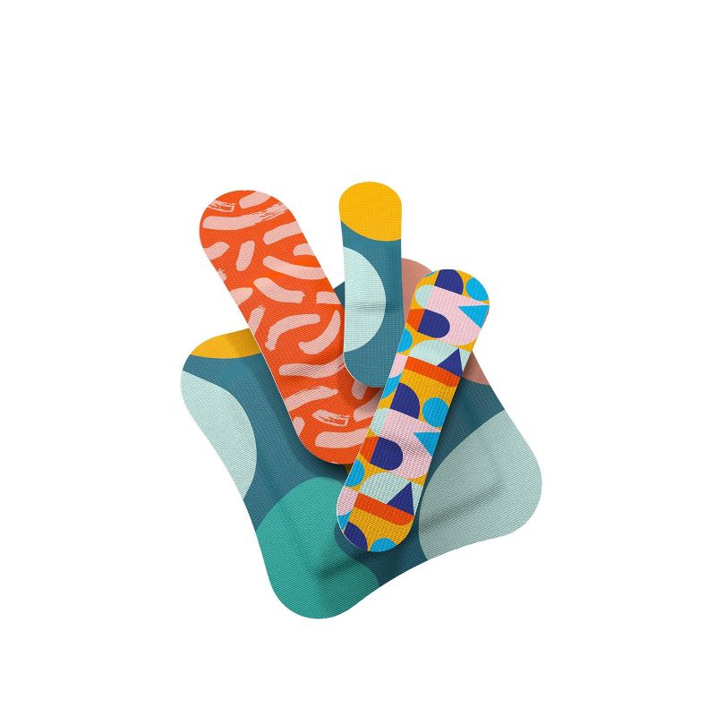 Welly Flex Fabric Bandages Block Geo - 48ct