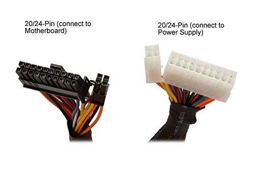 AYA 10" ATX 24-Pin (20+4Pin Detachable) 4-in-1 PSU Extension/Conversion Cable