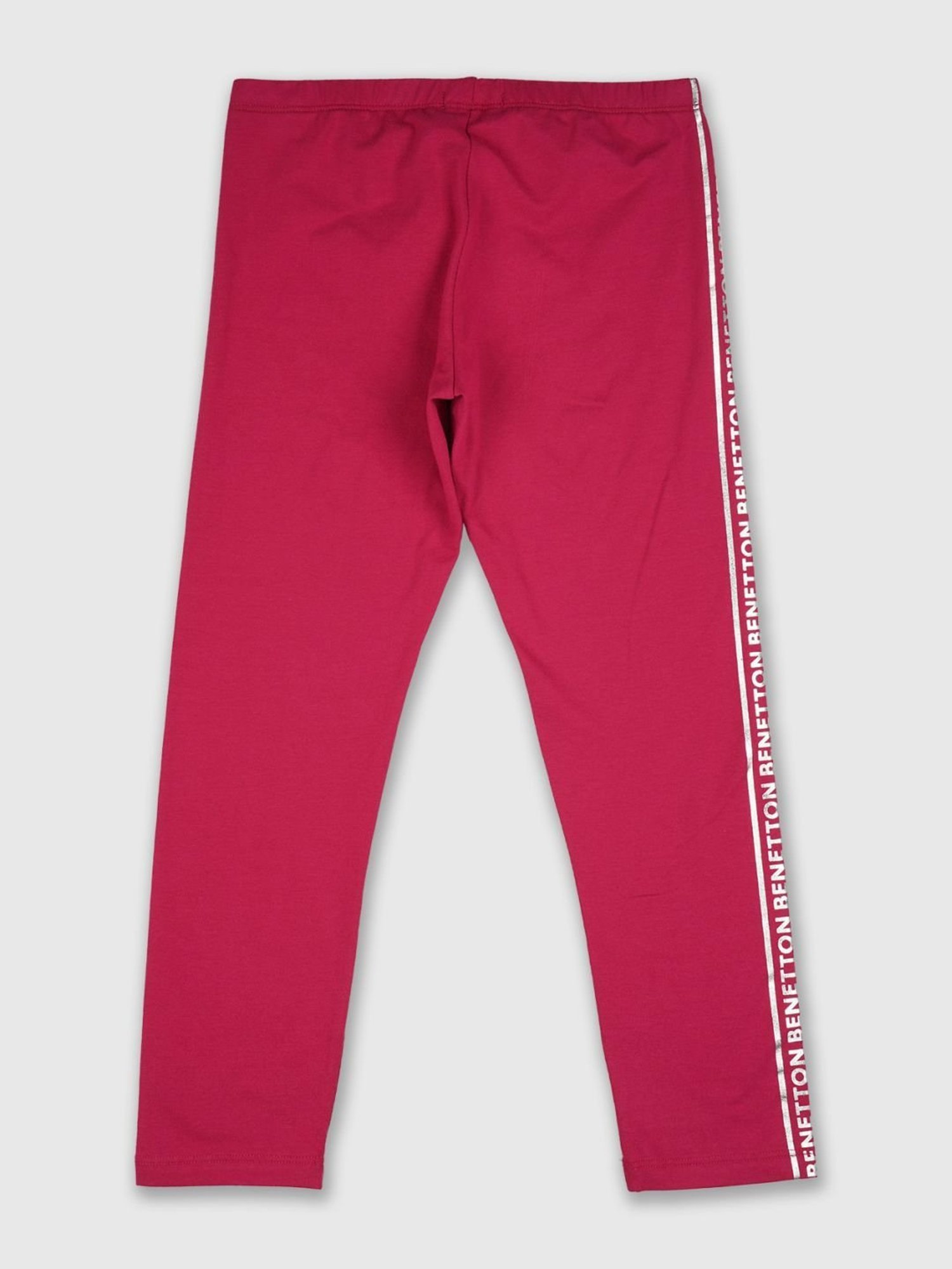 United Colors of Benetton Girls Pink Mid Rise Leggings