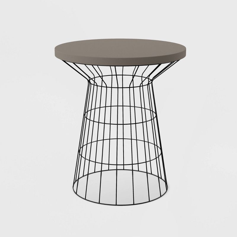 Outdoor Patio Accent Table - Black - SEI