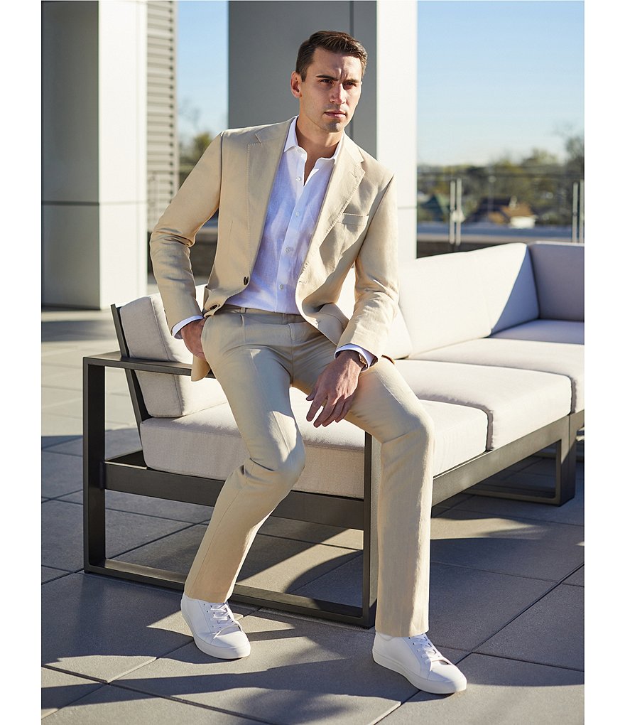 Murano Carrot-Fit Drawstring Baird McNutt Linen Suit Separates Pants