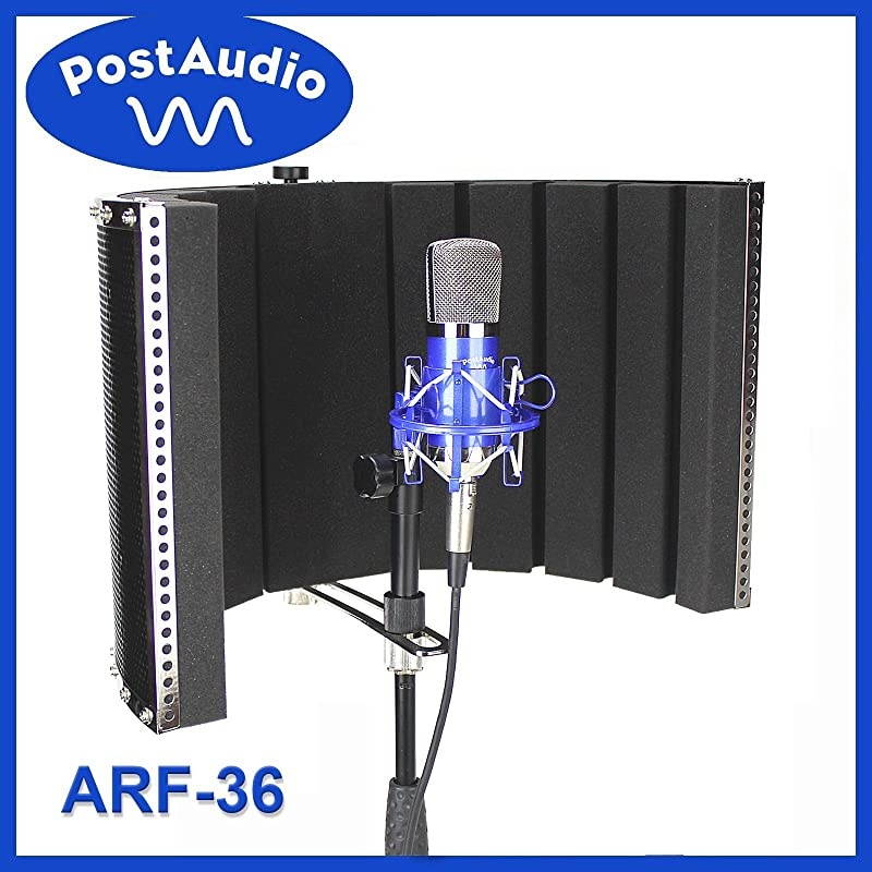 ARF-36 Foldable Reflection Filter and Portable Vocal Booth with Carrying Bag. Studio Sound Anywhere, Anytime.