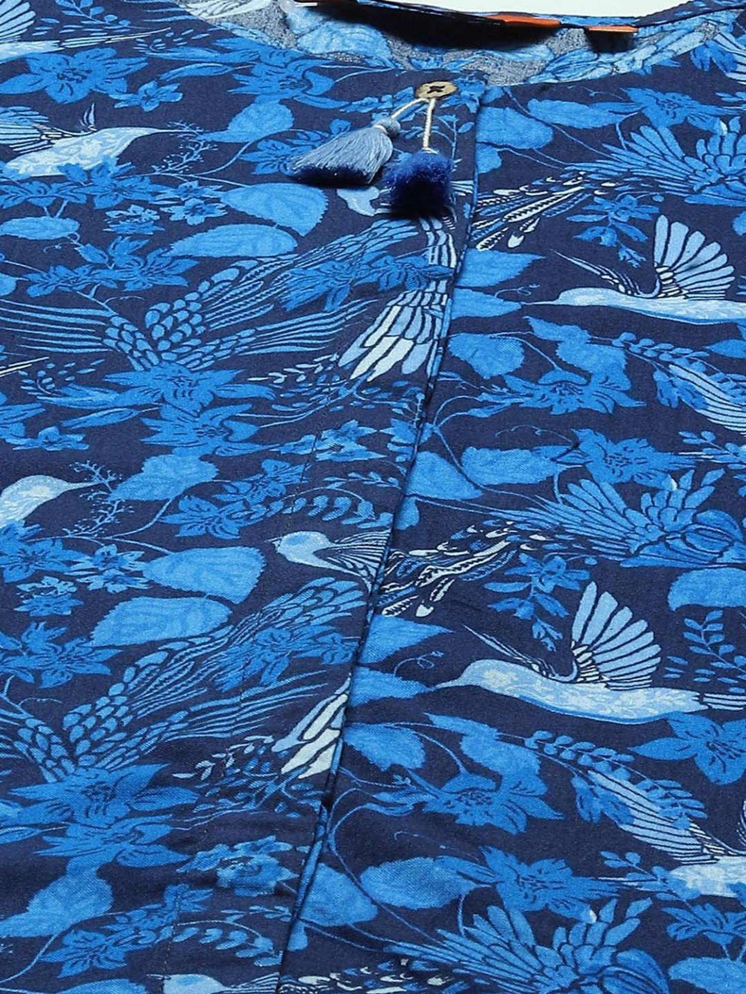 Rangriti Blue Printed Top