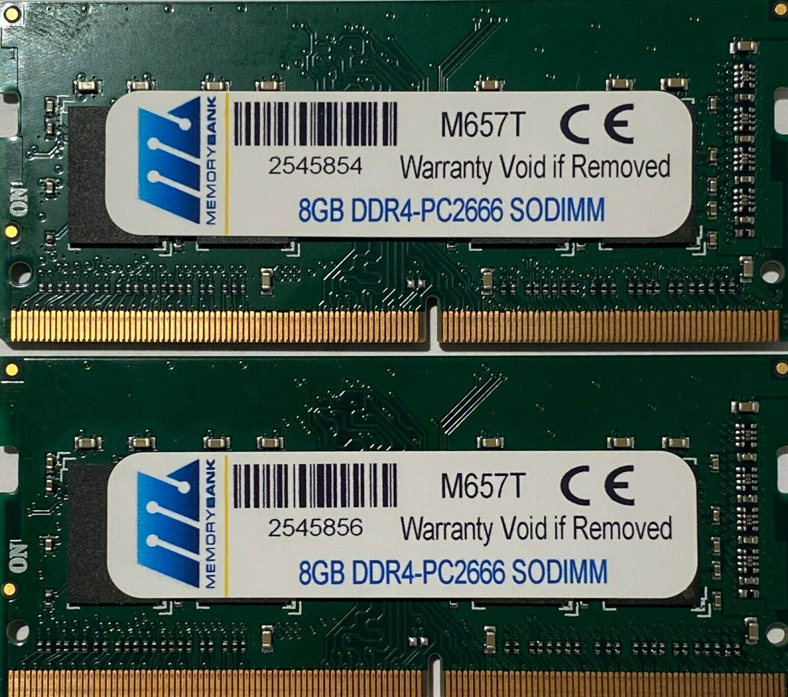 memorybank 16GB Kit (2*8GB) DDR4-2666 SODIMM Laptop CT2K8GB4SFS8266 Equivalent