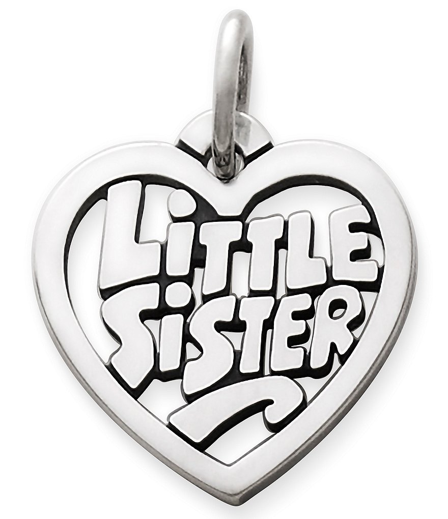 James Avery Little Sister Heart Charm