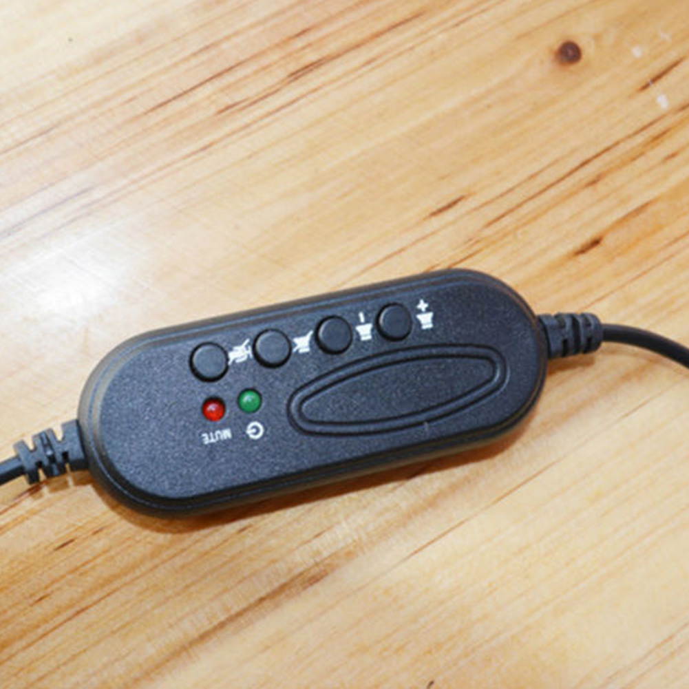 USB Headset with Microphone, Comfort-fit Office Computer Headphone, On-Ear 3.5mm Jack Call Center Headset for Cell Phone, 360 Degree Boom Mic, Ergonomic Noise Cancelling