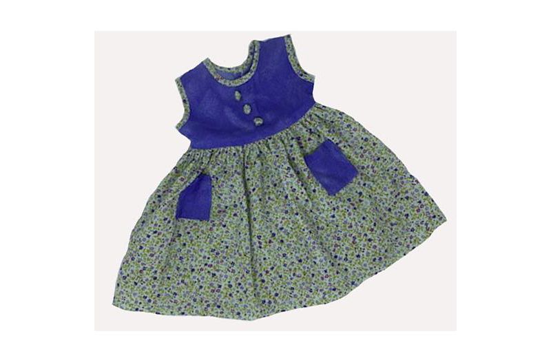 Doll Clothes Superstore Calico Tie Dye Dress Fits 18-23 Inch Big Baby Dolls