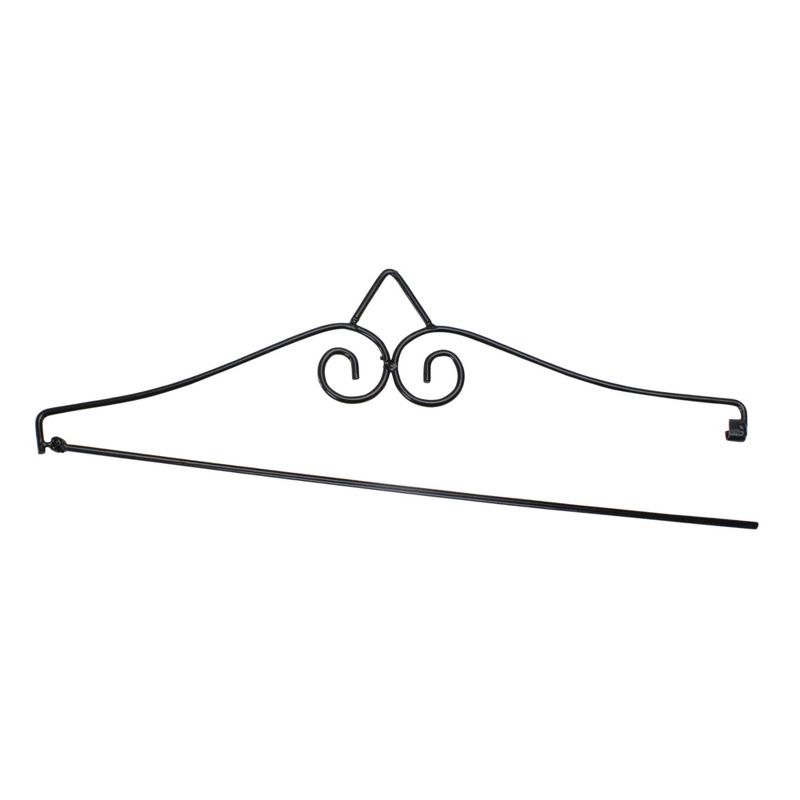 Northlight 14.5" Black Metal Garden Flag Hanger