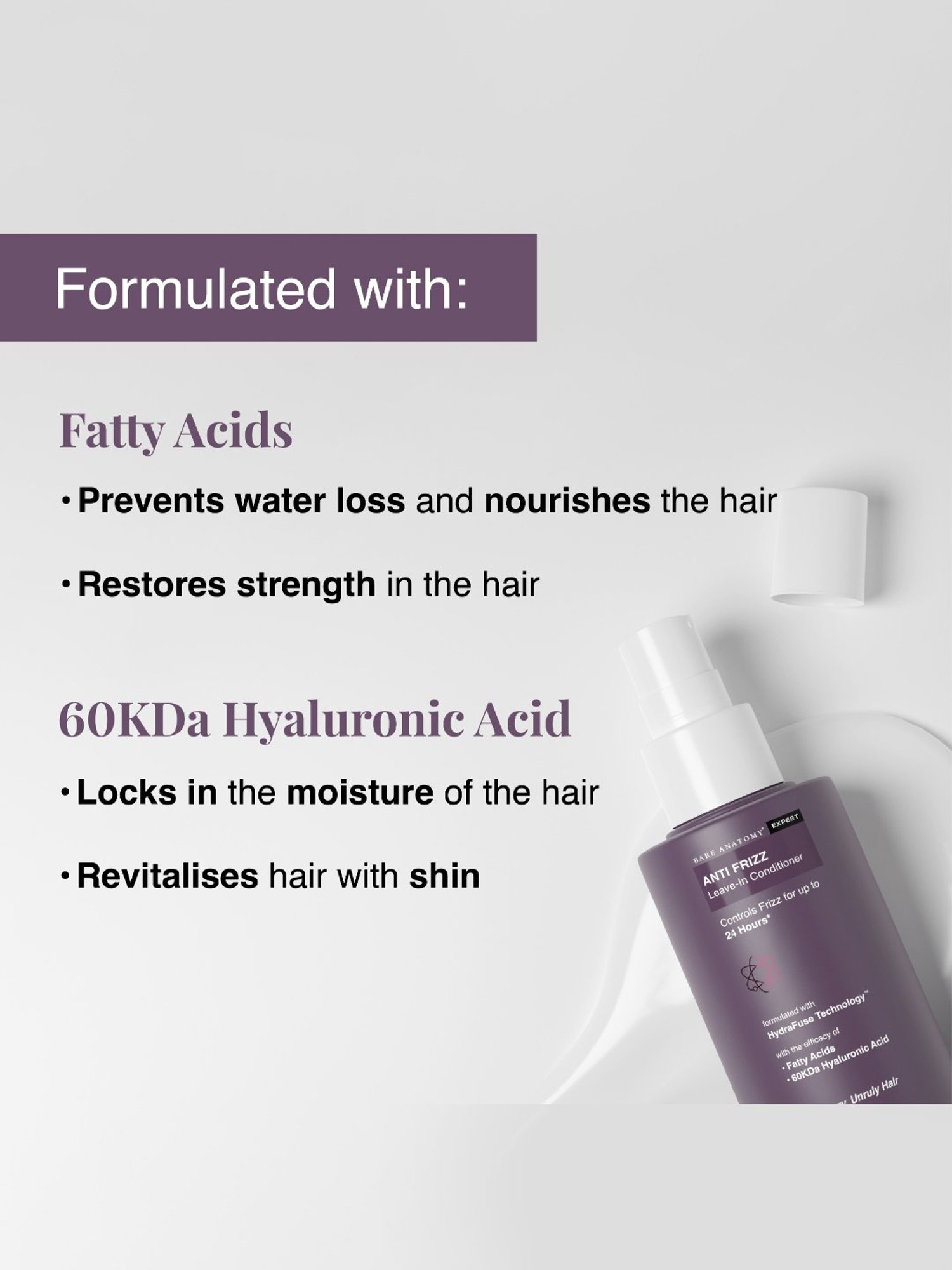 Bare Anatomy Expert Anti-Frizz Leave-In Conditioner - 150 ml