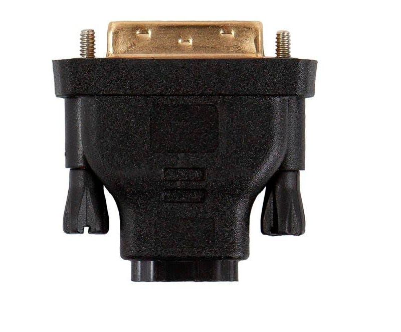 Monoprice DVI-D Single Link Male to HDMI Female Adapter, Gold Plated, Compatible for TV Stick, TV Box, Laptop Graphics Card, Wii U
