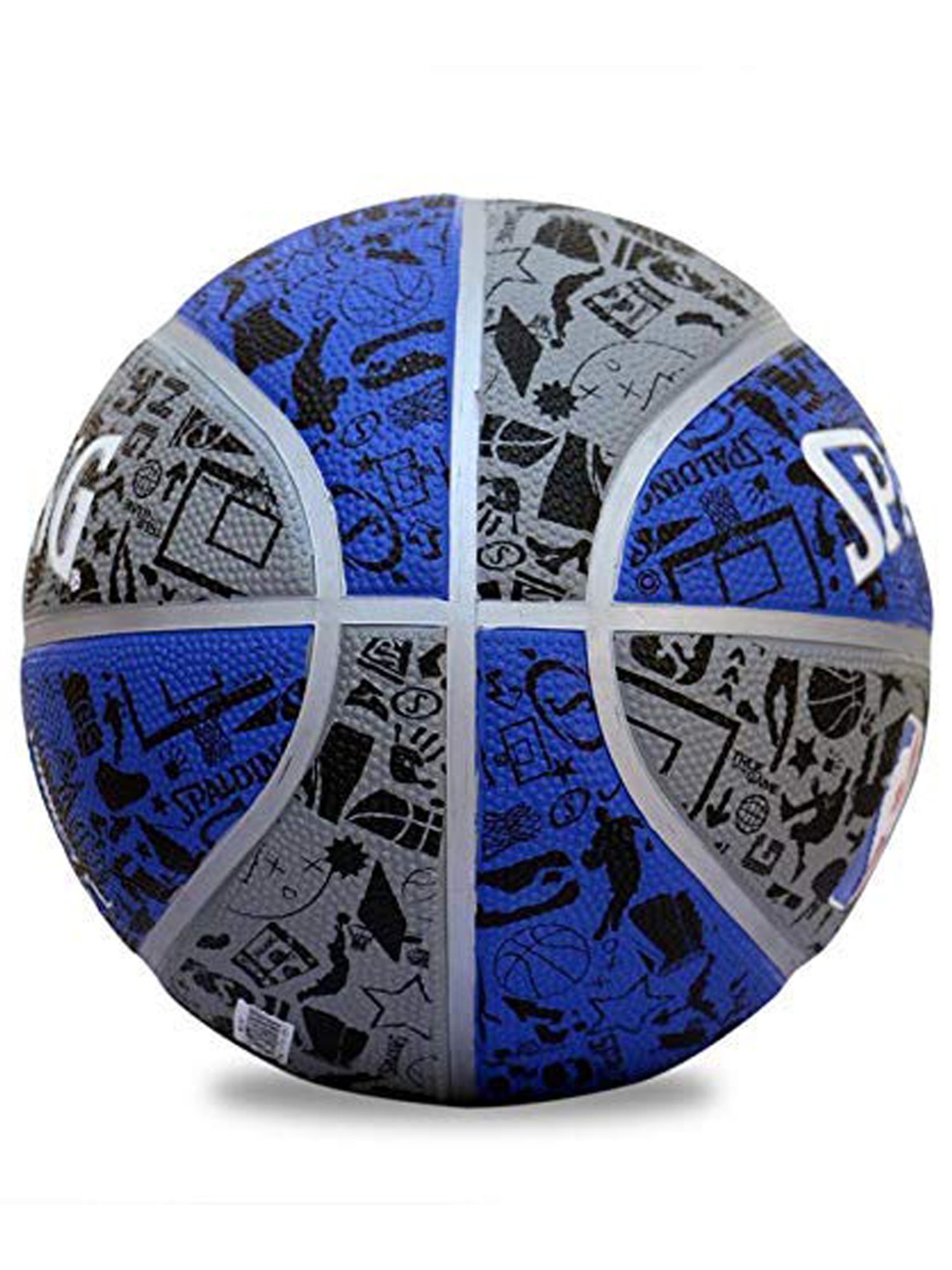 Spalding GRAFFITE NBA Basketball (Size 7) (Blue & Grey)