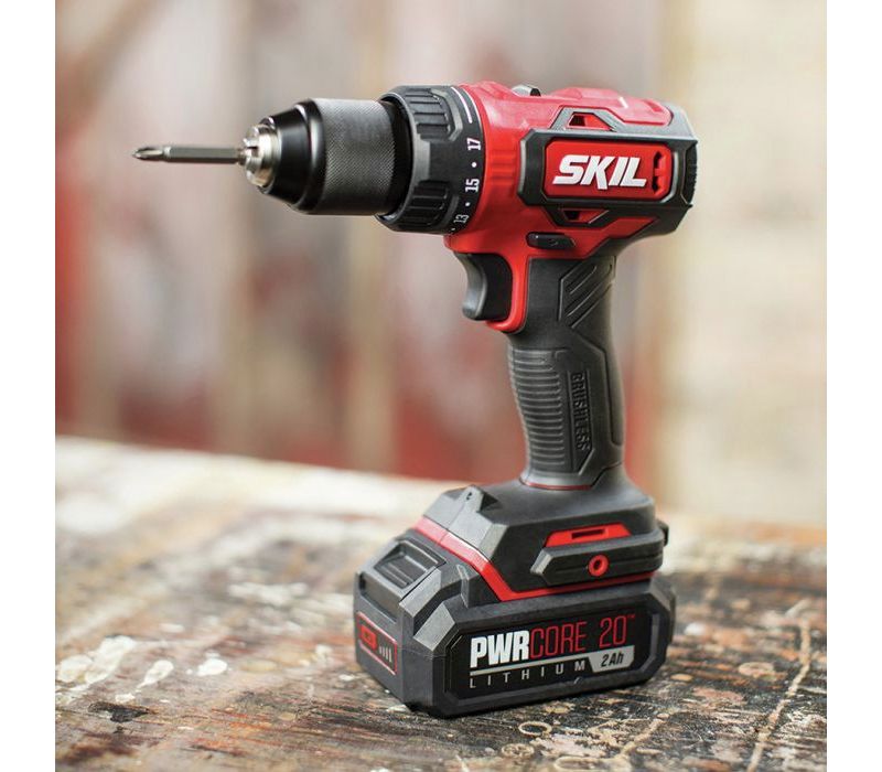 Skil DL529303 PWRCore 20 20V Brushless Lithium-Ion 1/2 in. Cordless Drill Driver Kit (2 Ah)