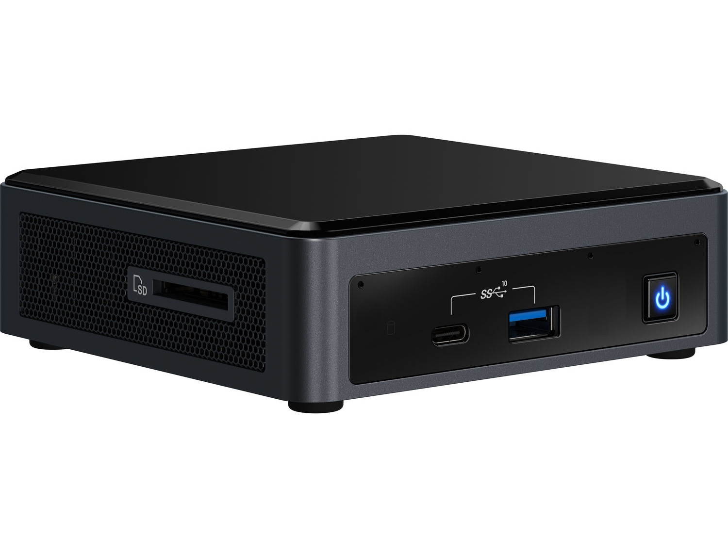 Intel NUC Kit NUC10I3FNK Business Desktop Mini Black (Intel i3-10110U 2-Core, 16GB RAM, 128GB m.2 SATA SSD, Intel UHD, Wifi, Bluetooth, 1xHDMI, SD Card, Win 10 Pro)
