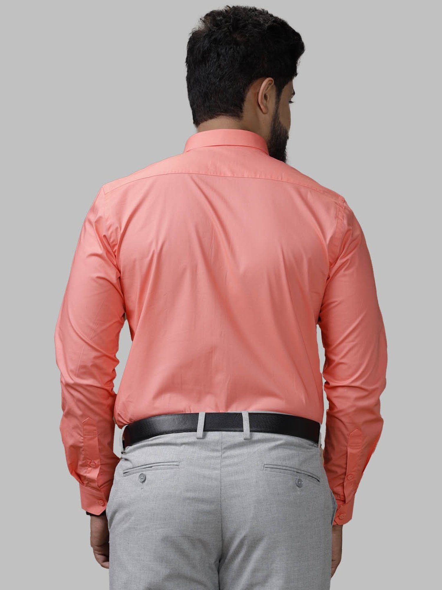 Ramraj Pink Regular Fit Shirt