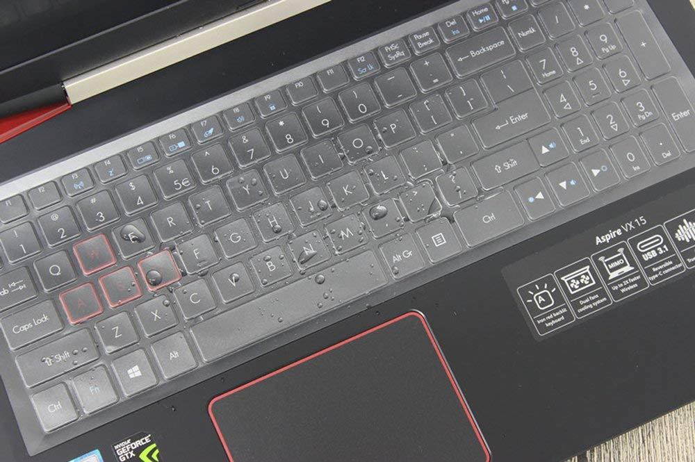 For Acer Gaming Keyboard Cover for Acer Predator Helios 300 15.6" Gaming Laptop, Acer Aspire VX 15 VX5-591G 15.6" Gaming Laptop, Acer Aspire V17 Nitro Black Edition VN7-793G 17.3",TPU