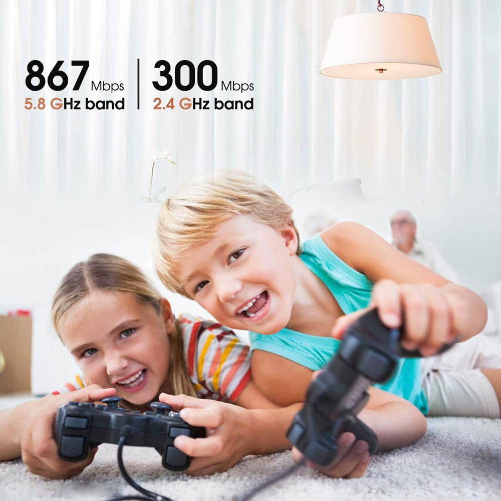 WiFi Card, PCIe Wireless Card AC1200,Bluetooth 4.1 Dual Band Wireless Network Card, PCI-E Wireless WiFi Network Adapter for Desktop PC, Suppots Windows 7/8.1/10