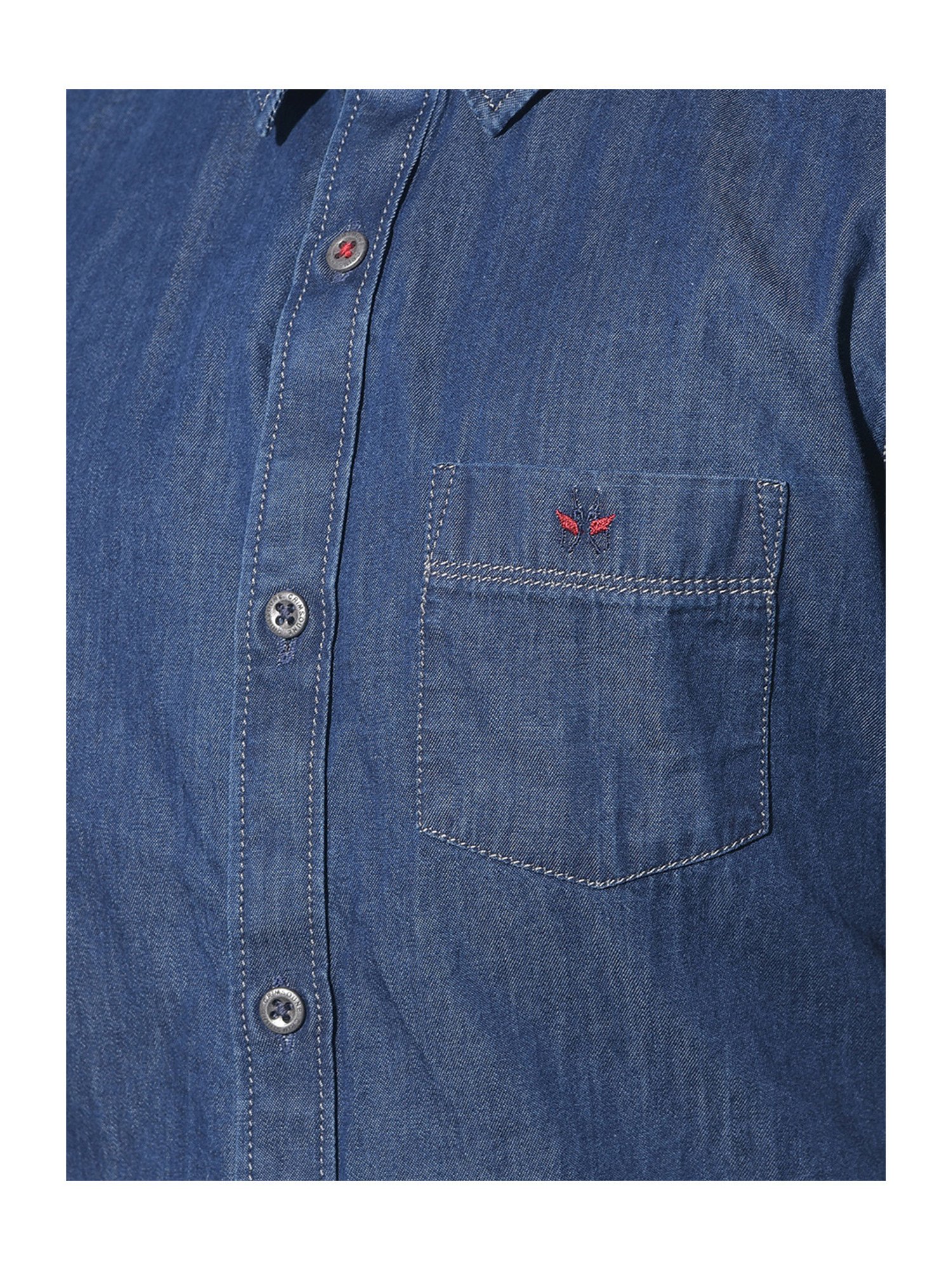 Crimsoune Club Kids Navy Solid Shirt