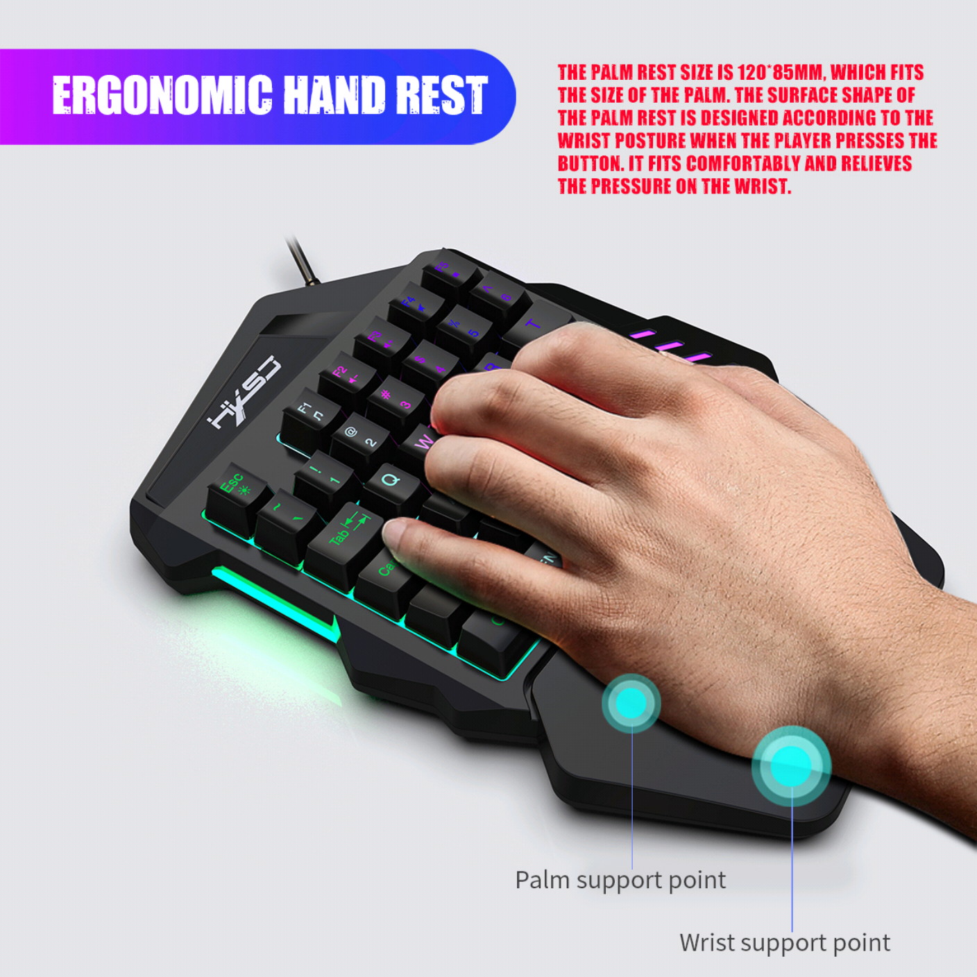 Gaming Keyboard and Mouse Set with Backlit