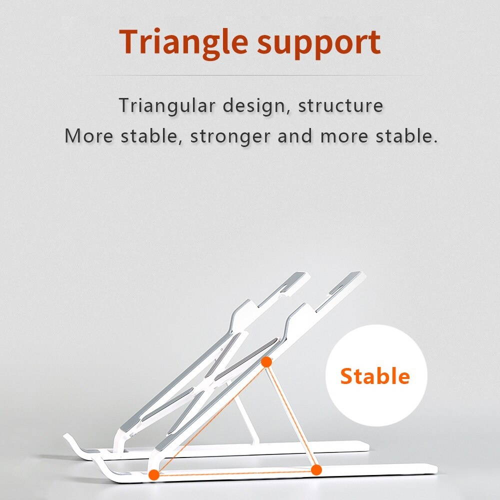 Holder Ten gear Foldable Notebook Bracket Laptop Tablet Stand Height Adjustable Folding Portable Office Holder Cooling Bracket