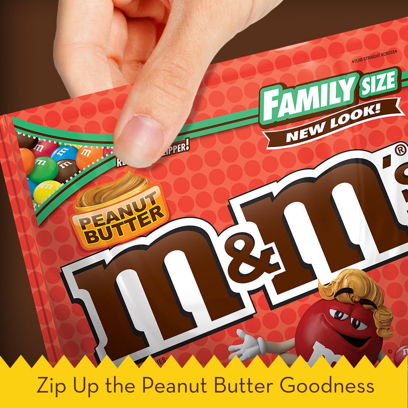 M&M's Peanut Butter Family Size Chocolate Candies - 18.4oz