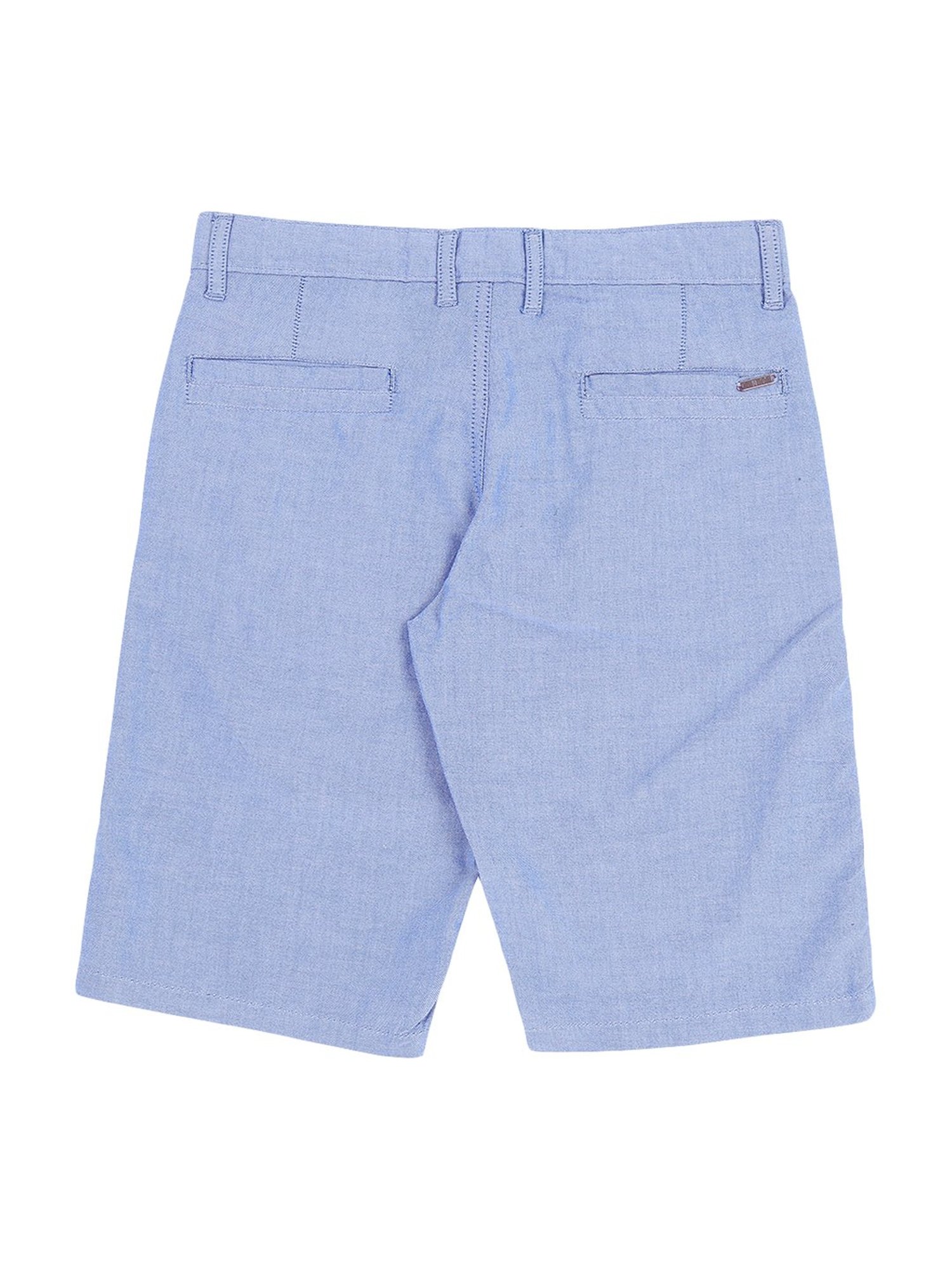 Gini & Jony Boys Blue Cotton Bermudas