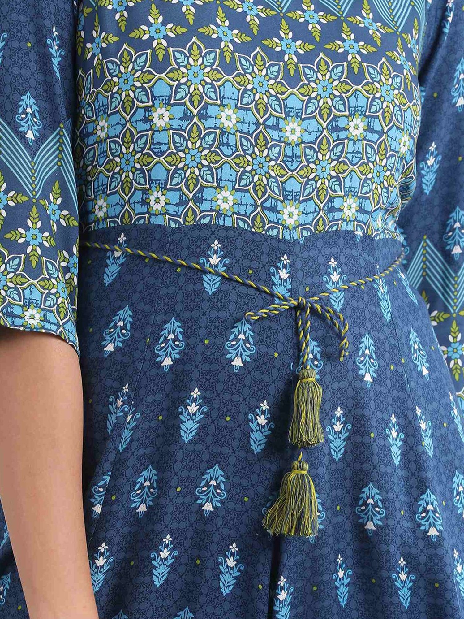 Aurelia Blue Printed Jumpsuit