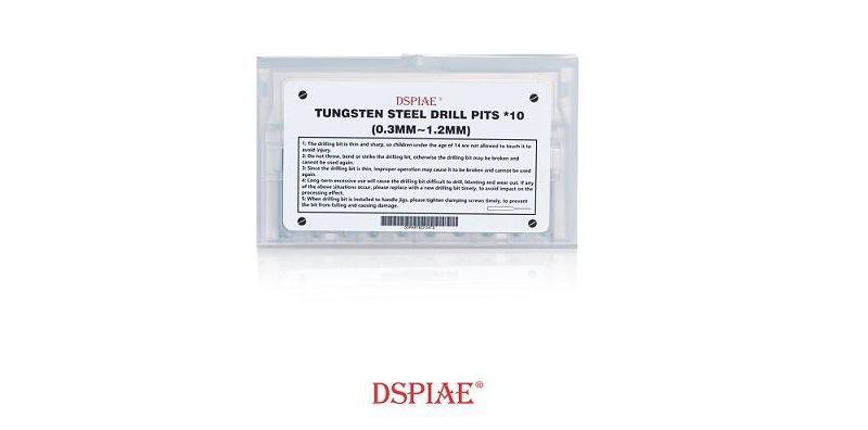 DSPIAE DB-03   0.3mm-1.2mm Tungsten Steel Drill Bit Set