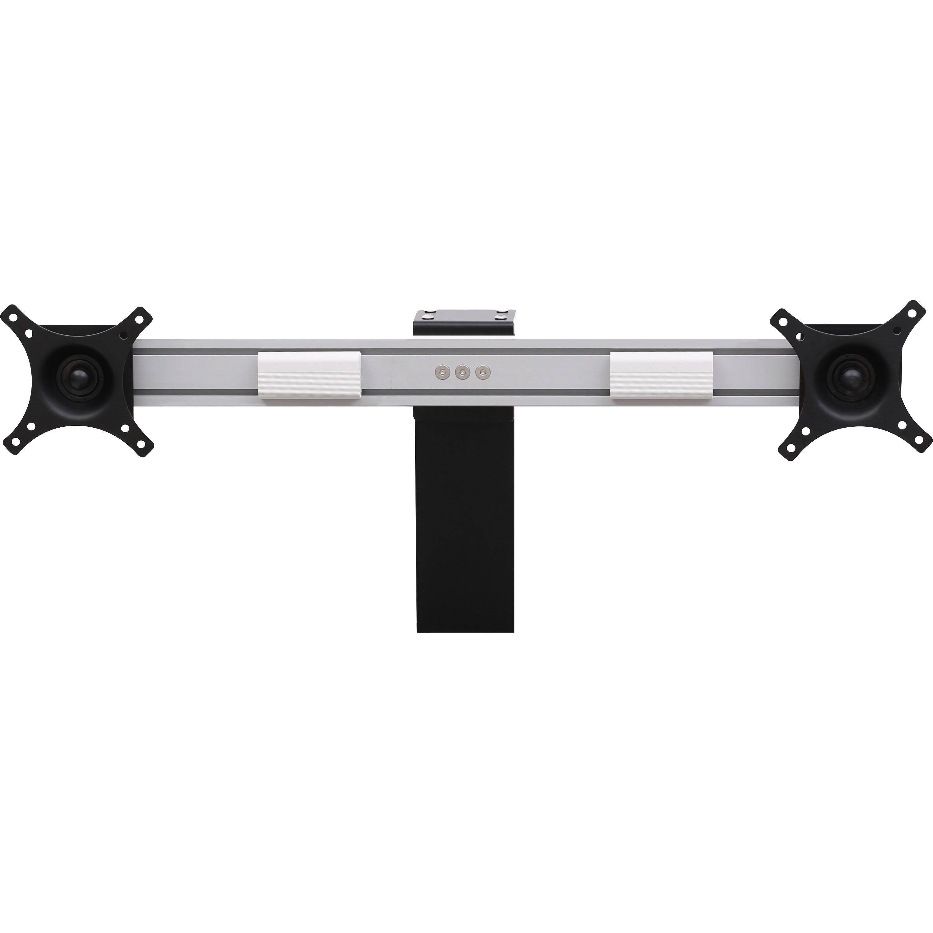 Lorell Dual Monitor Bracket f/Riser 6-2/5"x30-1/2"x2-3/4" SR 99550