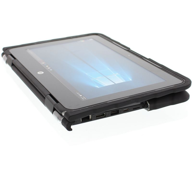 Gumdrop DropTech HP Elitebook X360 1030 G2 2-in-1 Case - For HP Notebook - Black, Transparent - Drop Resistant, Shock Resistant