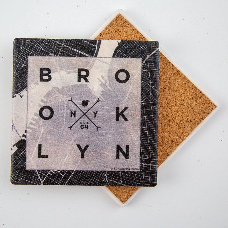 Thirstystone Coasters Set of 4 - Brooklyn Square