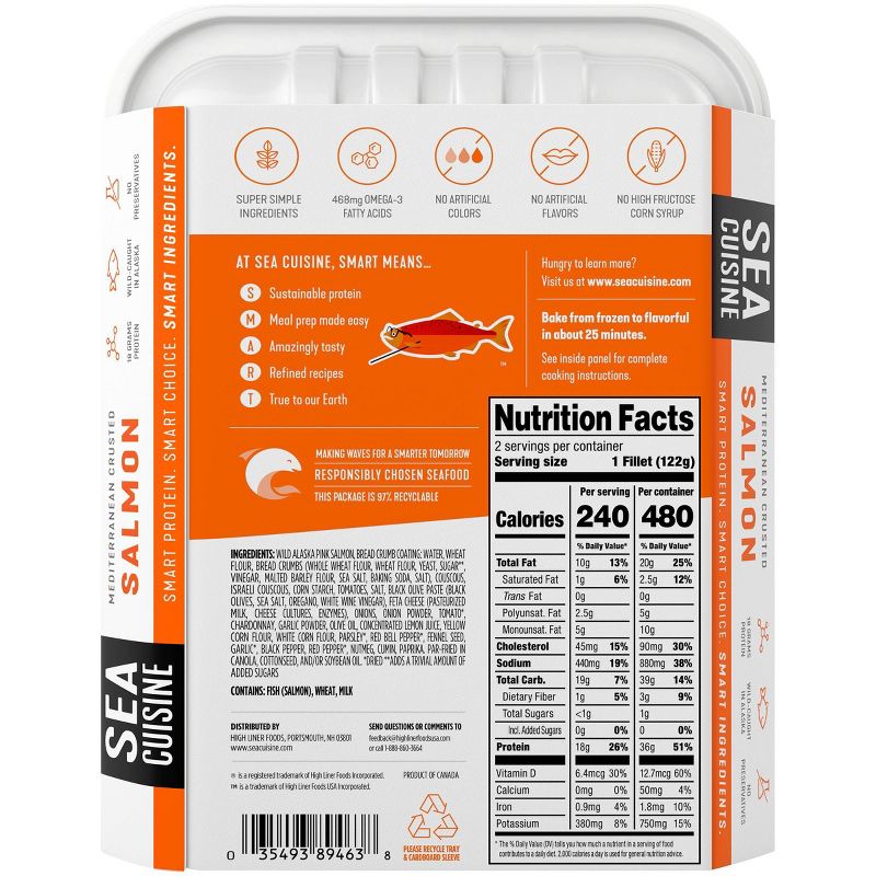 Sea Cuisine Pan Sear Garlic & Herb Tilapia - Frozen - 9oz