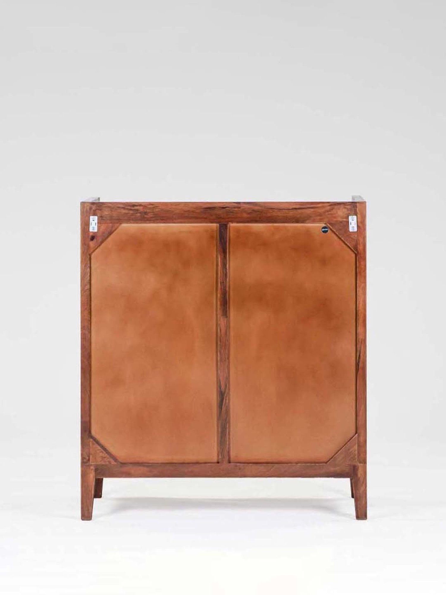 Fabindia Brown Mango Wood Textured Cabinet