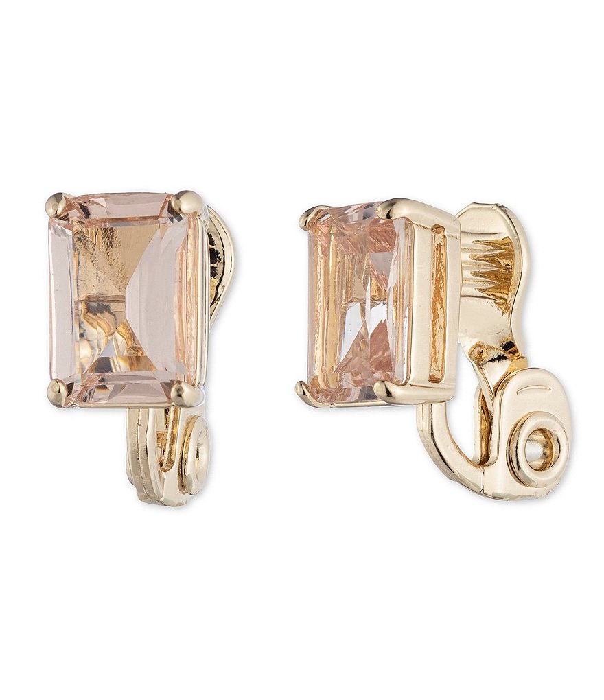 Lauren Ralph Lauren Stone Clip-On Button Earrings