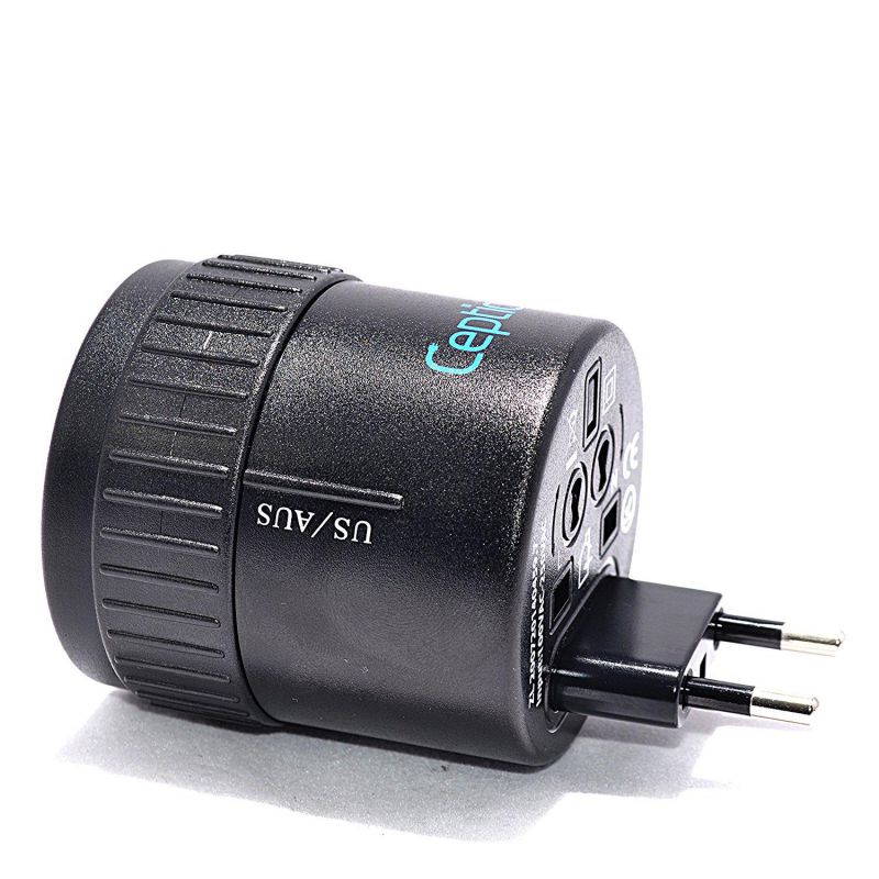 Ceptics Twist International All-In-One Travel Plug Adapter