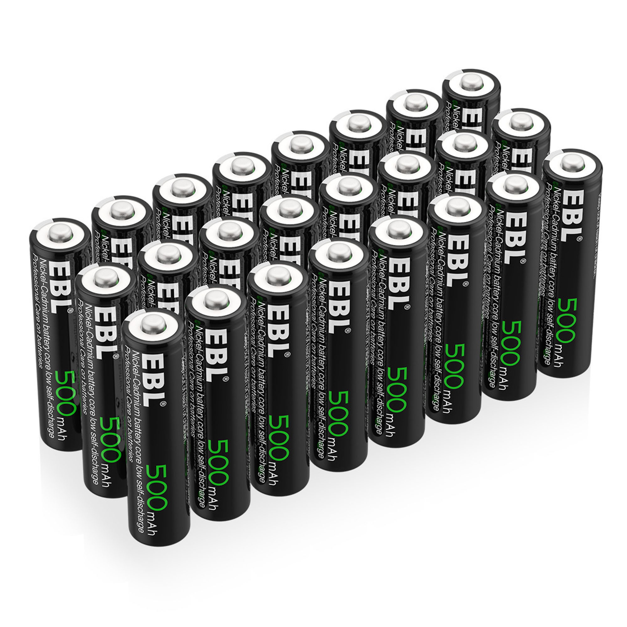 EBL 8 Pcs AAA 1.2V Rechargeable Batteries 500mAh Ni-Cd Battery for TV Keyboards