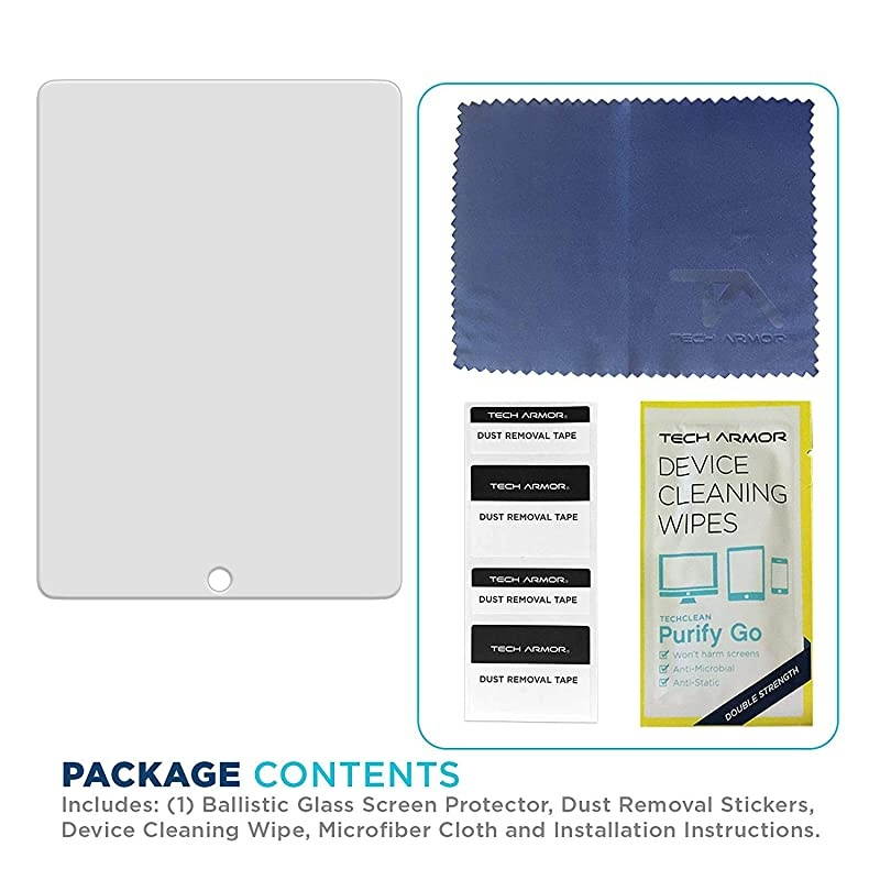 Ballistic Glass Screen Protector for Apple iPad Pro 129inch 2015 and 2017 1pack